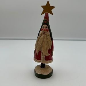 Vintage House Of Hatten Santa Claus Gold Star On Head 1989
